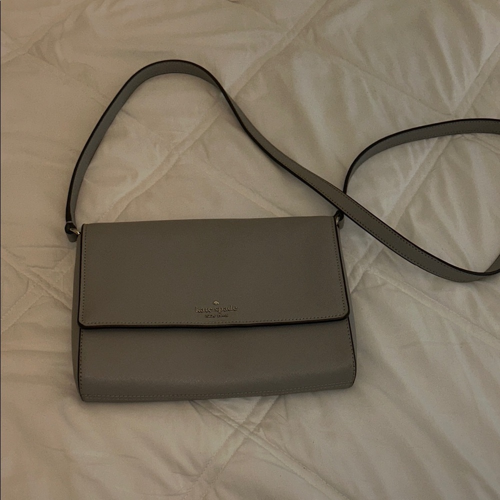 Kate Spade Elegant Gray Crossbody Bag